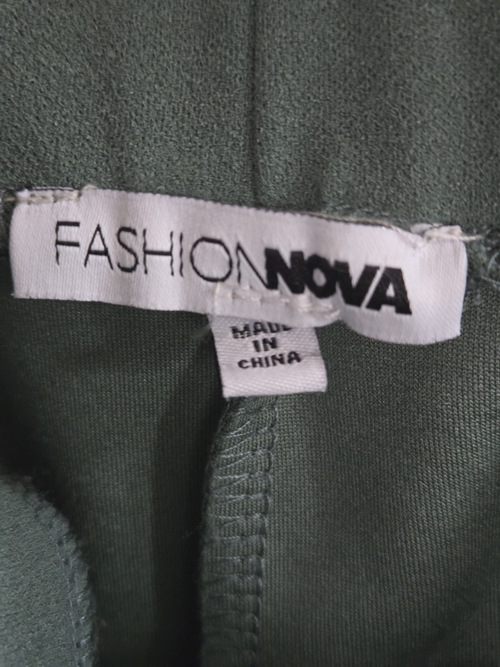 Fashion Nova Tailored Stretch Women'sWaist Belted Shorts in Sage - Picture 2 of 5